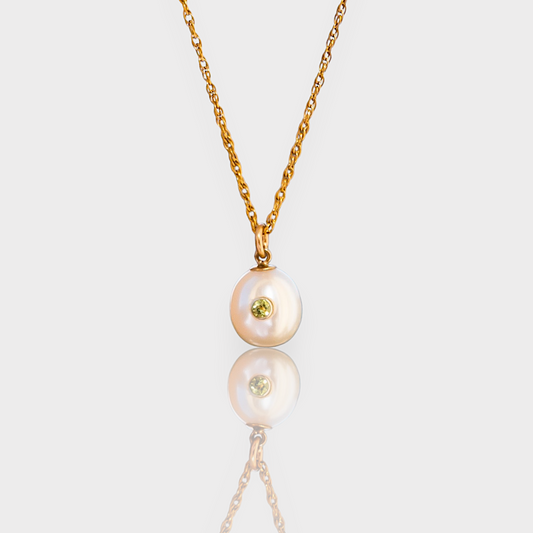 SERENITY Pearl Peridot Necklace