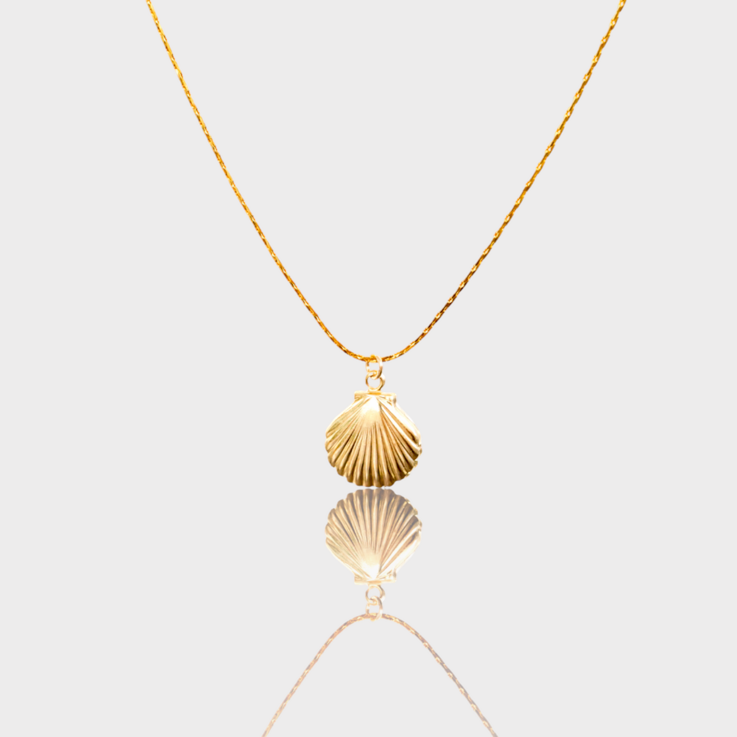 Gold Shell Pendant Necklace