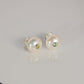 Peridot pearl earrings